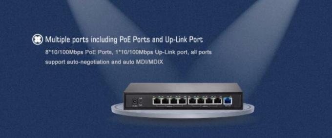 Automatico - negoziato porti di POE del commutatore di rete automatica MDIX/di MDI POE 8 1 porto di tratta in salita