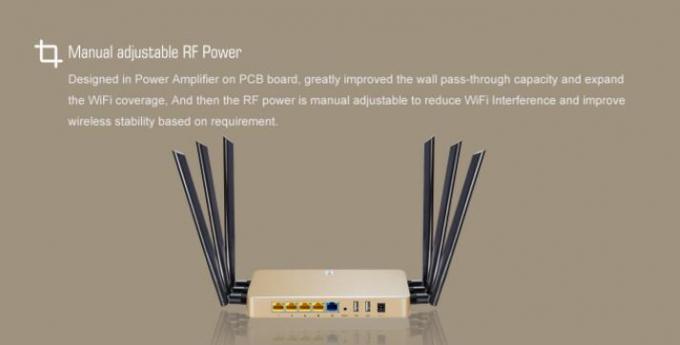 Supporto senza fili 1200Mbps della pubblicità di autenticazione del router del desktop 11AC